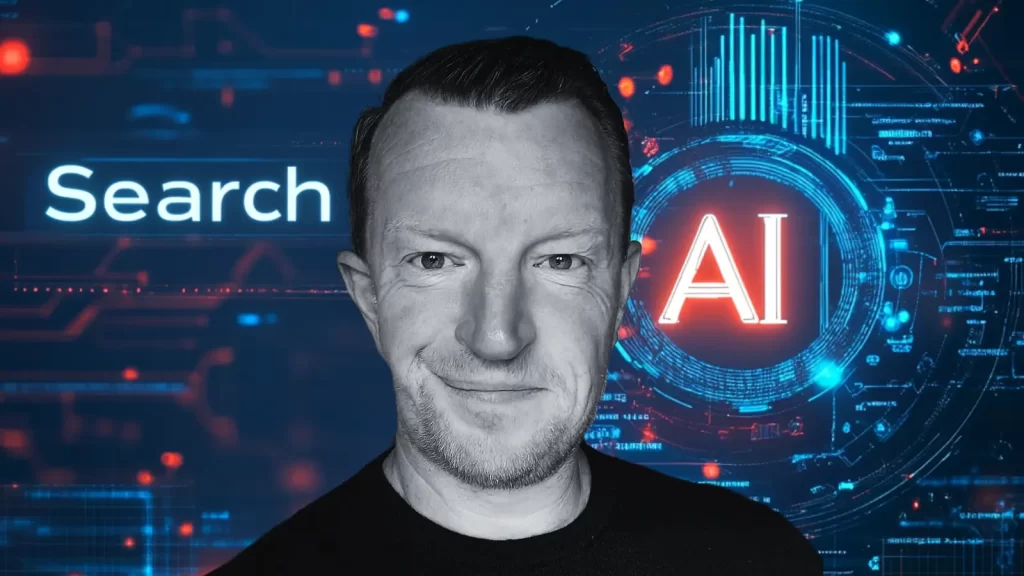 Picture of AI SEO expert, David Craig White with a futuristic background.