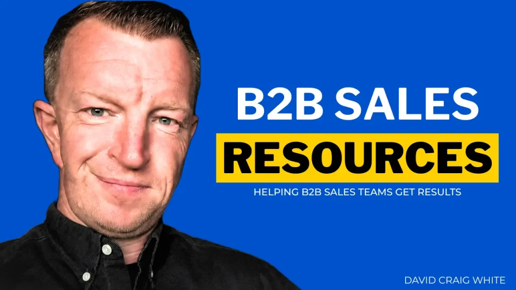 Picture of b2b sales trainer, David Craig White smiling.