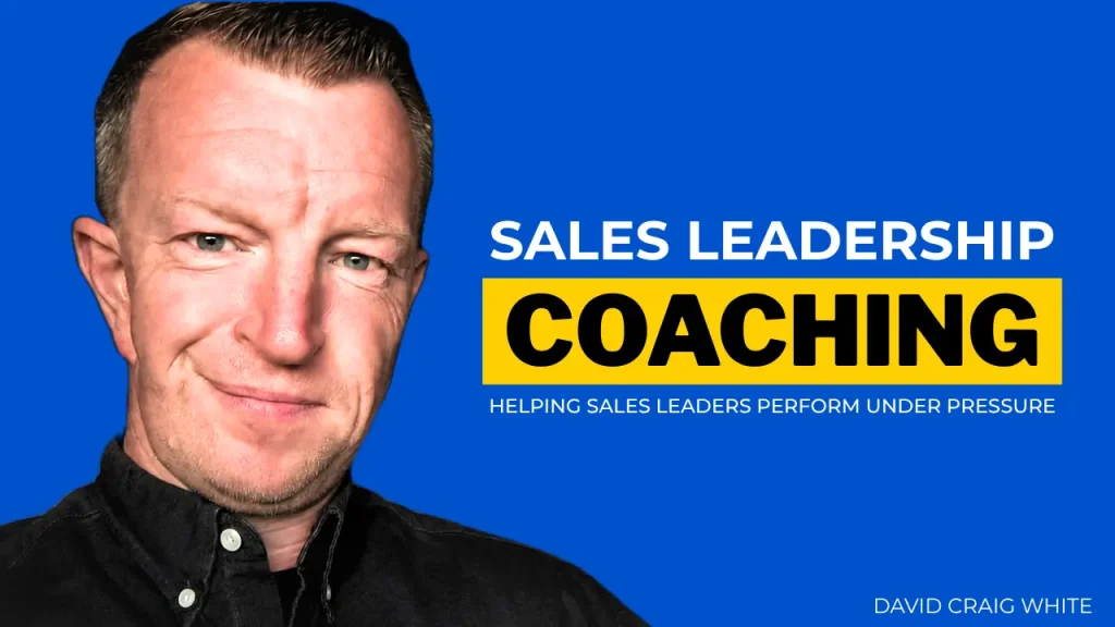 David Craig White, sales leadership coach, providing one-to-one coaching for sales managers and executives
