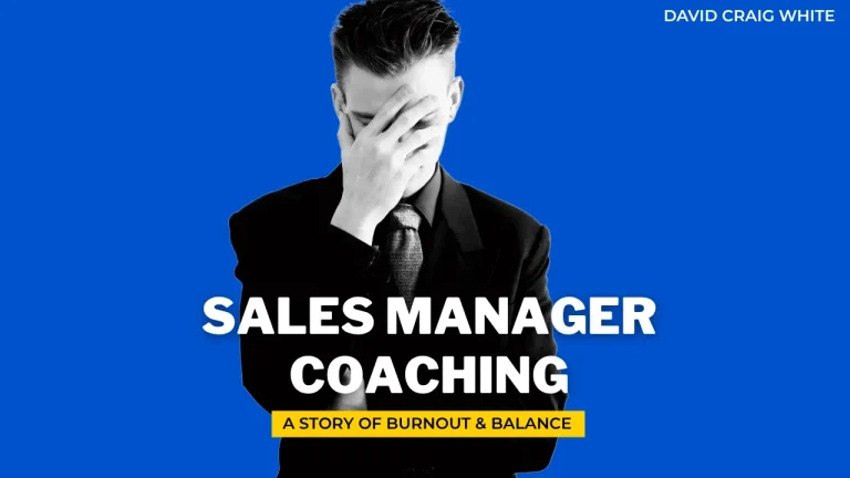 Picture of a young sales manager struggling with burnout with his hand over his face.